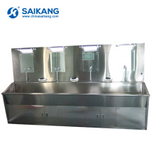 SKH036-4 Hospital Stainless Steel Washing Sink With Hot Water System